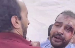  پدر فلسطینی زخمی بی قرار دختر شهیدش+ ویدیو