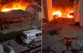 شاهد لقطات مفجعة من القصف الوحشي الصهيوني على مستشفى المعمداني