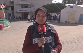 لحظه بیهوش‌شدن خبرنگار العالم هنگام پخش زنده در غزه+ویدئو