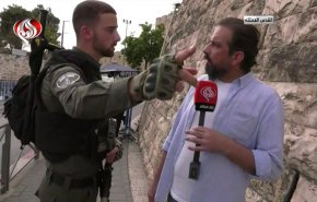 خبرنگار العالم با اسرائیلی‌ها درگیر شد+ فیلم
