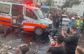  جنایت جدید صهیونیست ها در غزه؛ ده‌ها شهید و مجروح بر اثر بمباران کاروان مجروحان