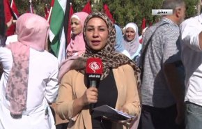 بالفيديو.. الآلاف يشاركون في وقفة تضامنية دعماً للفلسطينيين بدمشق
