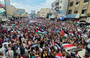 تظاهرات گسترده در شهرهای یمن در حمایت از فلسطین + ویدئو 

