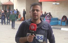 شهادتین گفتن خبرنگار العالم در مرکز الشفاء به دلیل شدت بمباران