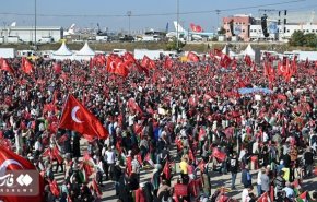 گزارش العالم از تظاهرات مردم ترکیه مقابل کنسولگری رژیم اشغالگر در استانبول