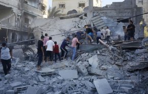 بمباران مناطق جنوبی و مرکزی نوار غزه