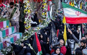 تشييع حاشد لرفات شهداء مجهولين في طهران وسائر انحاء البلاد