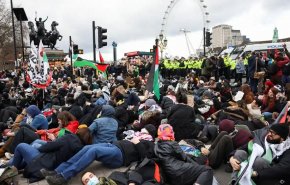 تظاهرات حامیان فلسطین در لندن
