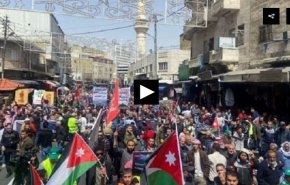 تظاهرات گسترده در اردن برای اعمال فشار بر حکومت‌های عرب برای شکستن محاصره غزه