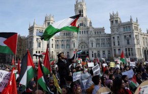 مظاهرات ضد'اسرائيل' تعم أوروبا واعتصام أمام منزل وزير الخارجية الامريكي