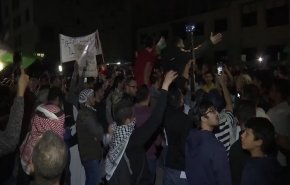 تظاهرات اردنی‌ها مقابل سفارت رژیم صهیونیستی+ فیلم