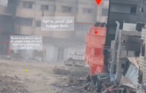 شاهد/'السرايا' توثق تفجير صاروخ طائرة بجنود داخل مبنى بحي الزيتون
