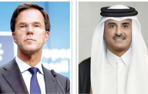 امیر قطر و نخست‌ وزیر هلند در رایزنی تلفنی آخرین تحولات غزه را بررسی کردند