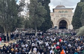 اقامه نماز جمعه در مسجدالاقصی با حضور ۱۲۰ هزار فلسطینی