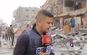 درد و رنج آوارگان فلسطینی در میان آوارهای منازل تخریب شده در اردوگاه النصیرات + فیلم 