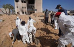رژیم صهیونیستی به نبش قبر اجساد بیمارستان غزه اعتراف کرد