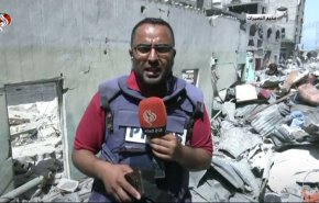 گزارش العالم از شهادت 10 فلسطینی در بمباران اردوگاه "النصیرات" در باریکه غزه