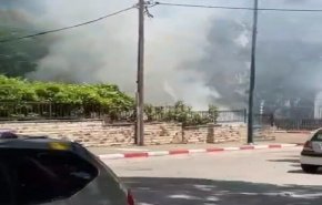 حزب الله با دهها موشک کاتیوشا و فلق کریات شمونا را به آتش کشید