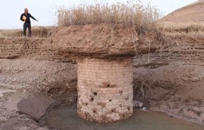 کشف اثر باستانی انگلیسی در استان سلیمانیه عراق پس از وقوع سیل