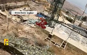 شاهد.. مسيّرة لحزب الله تطيح بالمنظومة الإسرائيلية لإسقاط المسيّرات!!