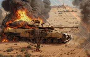 مقتل ثلاثة جنود صهاينة جراء انفجار دبابة شمال غزة