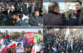 شاهد بالفيديو والصور.. مسيرات الذكرى الـ46 لانتصار الثورة الإسلامية في إيران