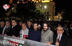 تظاهرة غاضبة في اسطنبول ضد الصمت الدولي إزاء جرائم 'اسرائيل'