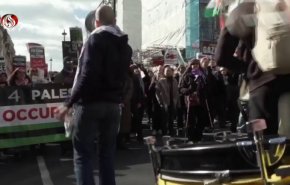 مظاهرة حاشدة في لندن باليوم الوطني للتضامن مع فلسطين