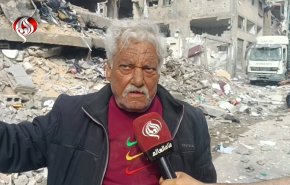 قناة العالم توثق.. والد أسير فلسطيني محرر يبحث عنه تحت الركام