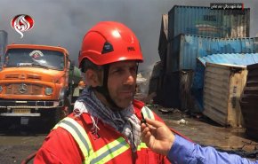 منظمة الإطفاء الايرانية: تمت السيطرة علی حريق بندر عباس