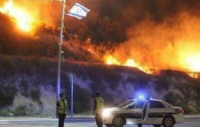 شاهد فرار المستوطنين من نار تلتهم الكيان الإسرائيلي! 