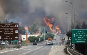 آتش سوزی مجدد در اراضی اشغالی+ ویدیو