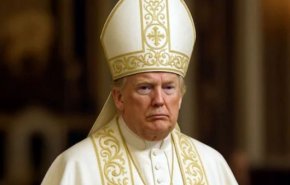 ترامپ درباره دلقک‌بازی با لباس پاپ: کار من نبود! + فیلم