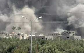 بمباران ساختمان دانشگاه اسلامی در خان‌یونس + عکس