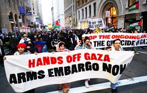 مظاهرة في الينوي للتنديد باستمرار حرب الإبادة على غزة