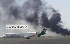 مشارکت بیش از 10 جنگنده رژیم صهیونیستی در بمباران فرودگاه صنعا+ تصاویر تخریب گسترده