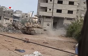 شاهد..القسام تستهدف قوة صهيونية تحصنت داخل منزل سكني