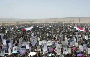 تظاهرات مردم صعده یمن در حمایت از غزه +فیلم 