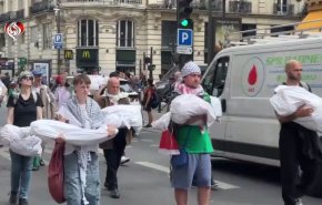 درحاشیه فینال قهرمانی اروپا... دختری که از مونیخ به پاریس آمد تا همبستگی خود را با غزه نشان دهد 