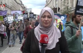 تظاهرة في لندن تحت شعار