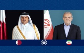 بزشكيان وأمير قطر يبحثان الحرب الإسرائيلية الإيرانية