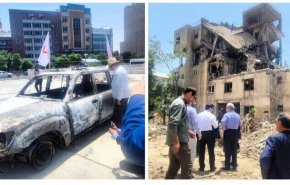  سفراء 10 دول أجنبية يتفقدون آثار الدمار الناجم عن العدوان الصهيوني في طهران