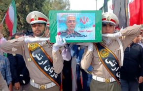 سپهبد شهید محمد باقری در قطعه ۲۴ بهشت زهرا خاکسپاری شد+فیلم