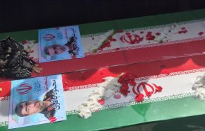 شهیدان حاجی‌زاده و باقری در بهشت زهرا آرام گرفتند+فیلم