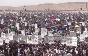 تظاهرات باشکوه مردم «صعده» یمن در حمایت از غزه