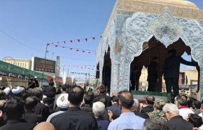 پیکر شهدای حمله رژیم صهیونیستی در قم تشییع شد