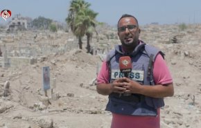 شاهد.. جريمة ضد الأحياء والأموات: الإحتلال يدمّر مقابر غزة