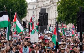 شاهد..مسيرة داعمة لفلسطين في لندن تنتهي باعتقال 55 متظاهرًا