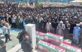 تشييع جثامين شهداء الهجوم الإرهابي على مبنى القضاء في زاهدان