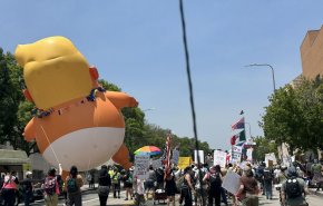 مخالفان ترامپ در لس‌آنجلس تظاهرات کردند